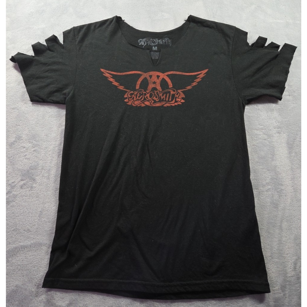 Aerosmith Concert Tee Shirt Sz Med Black 2019 RagDoll 37" Chest 1073